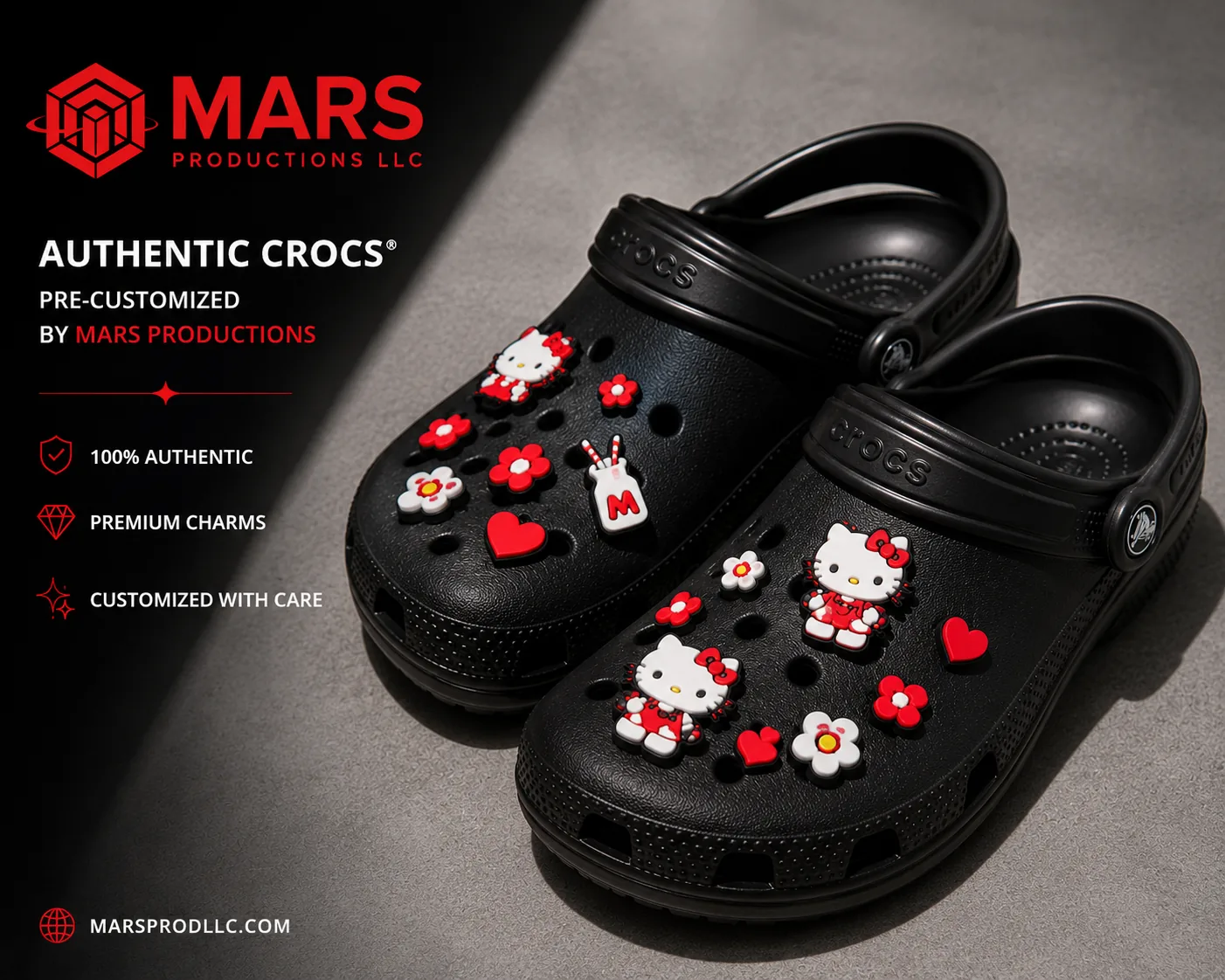 Authentic Crocs® | Pre-Customized by Mars Productions | Ready to Ship